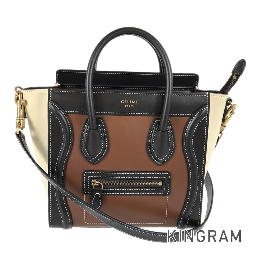 CELINE Luggage Nano Shopper Hand bag