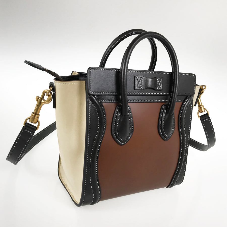 CELINE Luggage Nano Shopper Hand bag