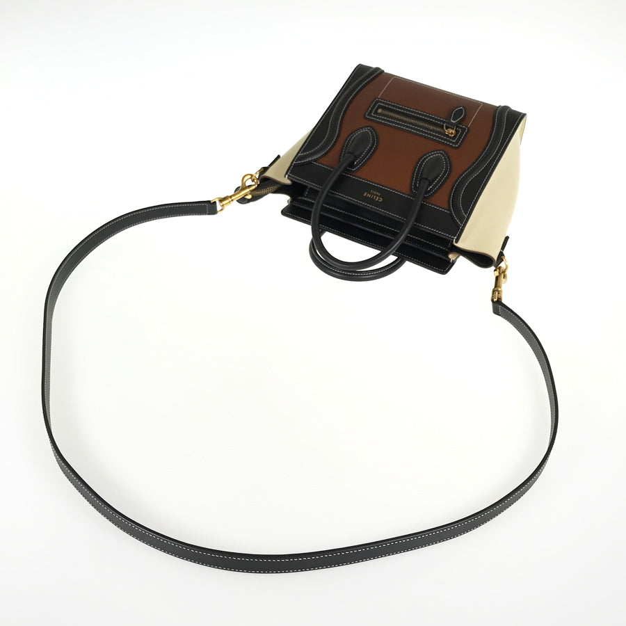 CELINE Luggage Nano Shopper Hand bag