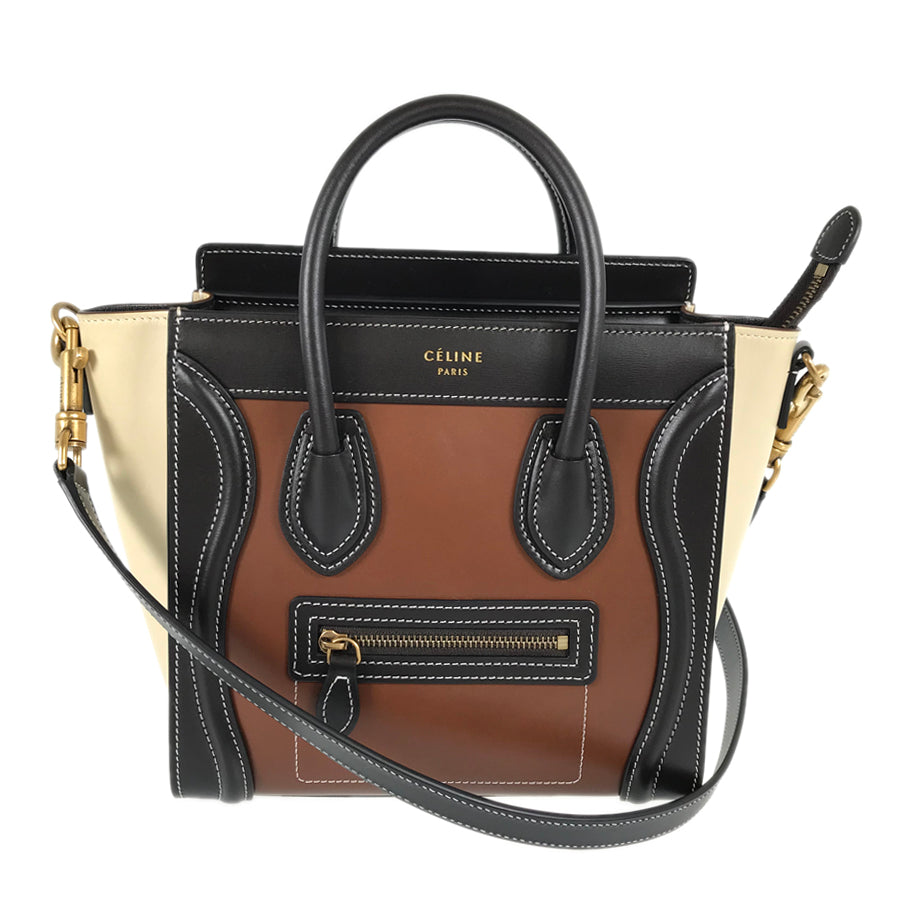 CELINE Luggage Nano Shopper Hand bag