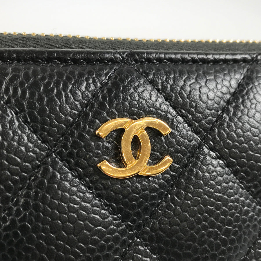 CHANEL Matelasse Long wallet Round zipper