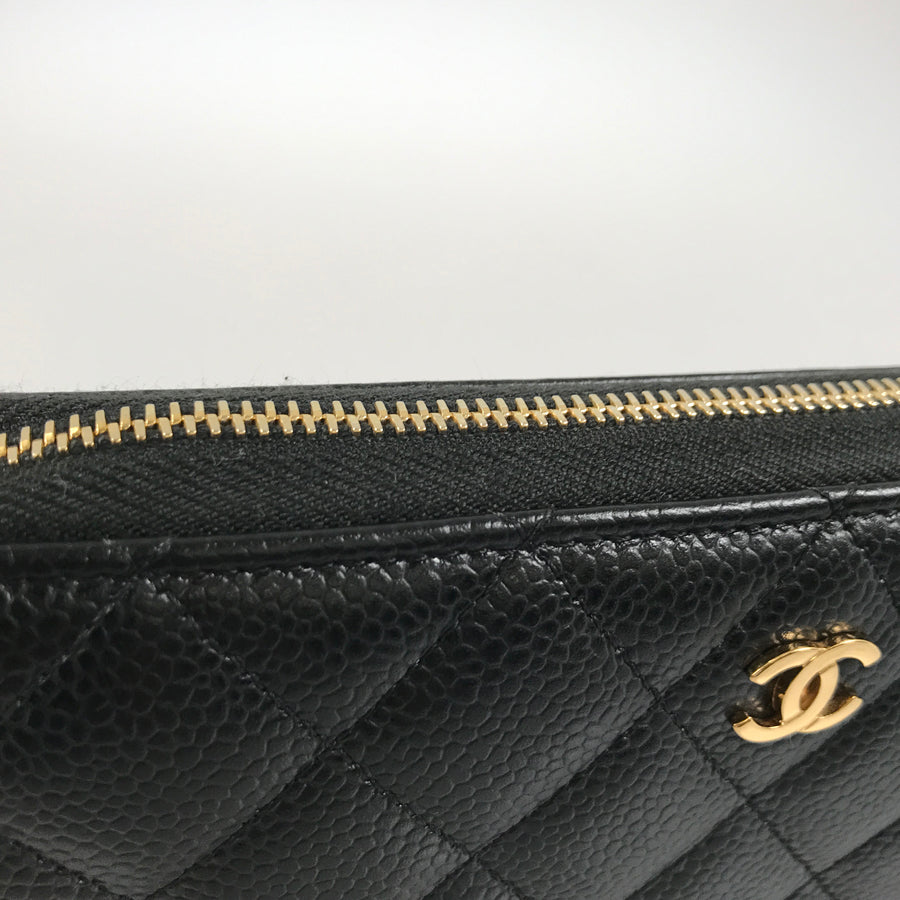 CHANEL Matelasse Long wallet Round zipper