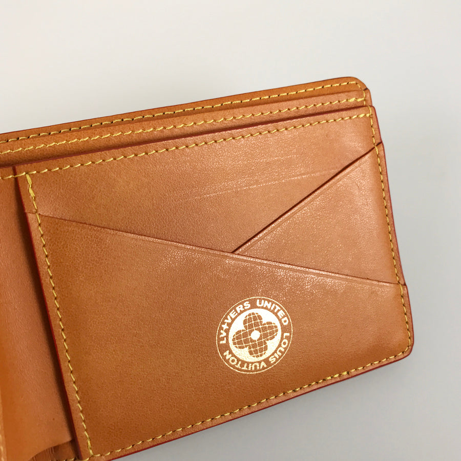 LOUIS VUITTON LV Birds Damier Denim Portefeuille Multiple N00186 Bifold wallet
