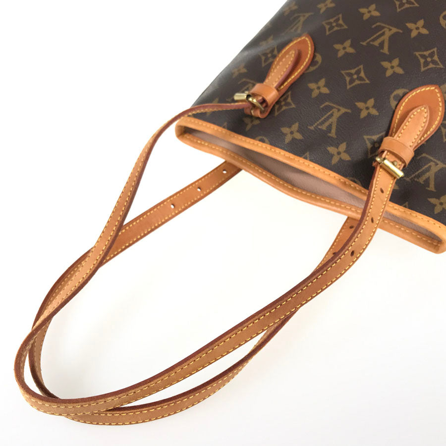 LOUIS VUITTON Monogram Petit Bucket M42238 Tote bag