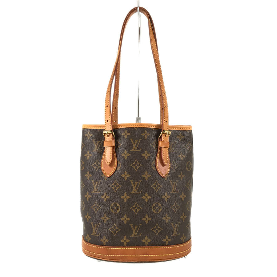 LOUIS VUITTON Monogram Petit Bucket M42238 Tote bag
