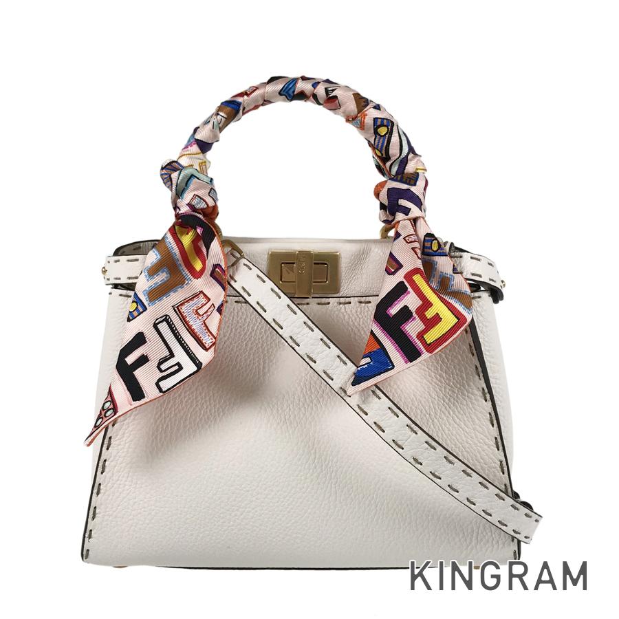 FENDI Peekaboo Mini Selleria Hand bag