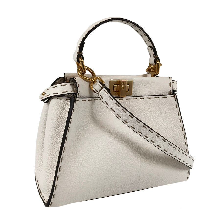 FENDI Peekaboo Mini Selleria Hand bag