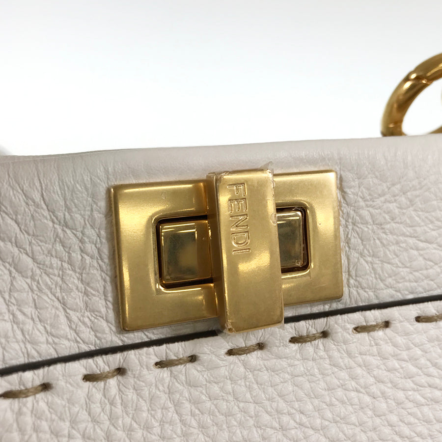 FENDI Peekaboo Mini Selleria Hand bag