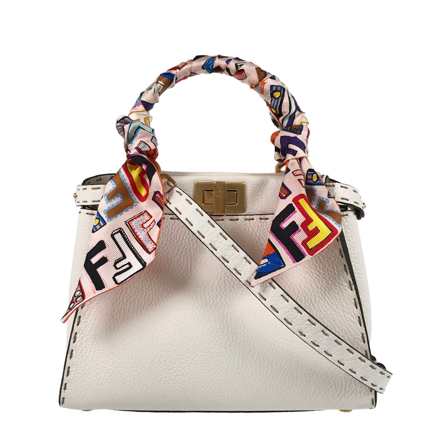 FENDI Peekaboo Mini Selleria Hand bag