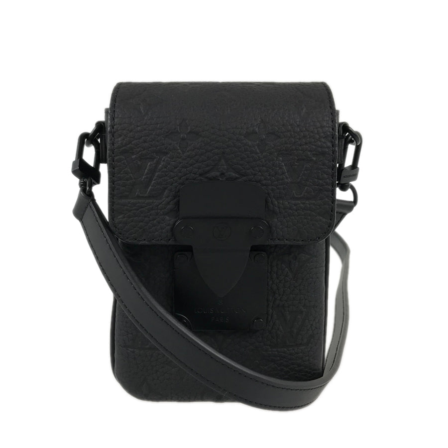 LOUIS VUITTON Taurillon Leather S Lock Vertical Wearable Wallet M81524 Shoulder bag