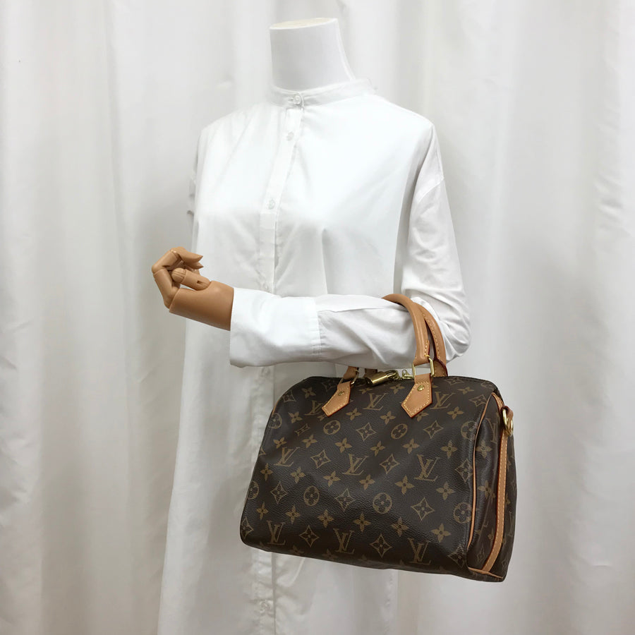 LOUIS VUITTON Monogram Speedy Bandouliere 25 M41113 Hand bag