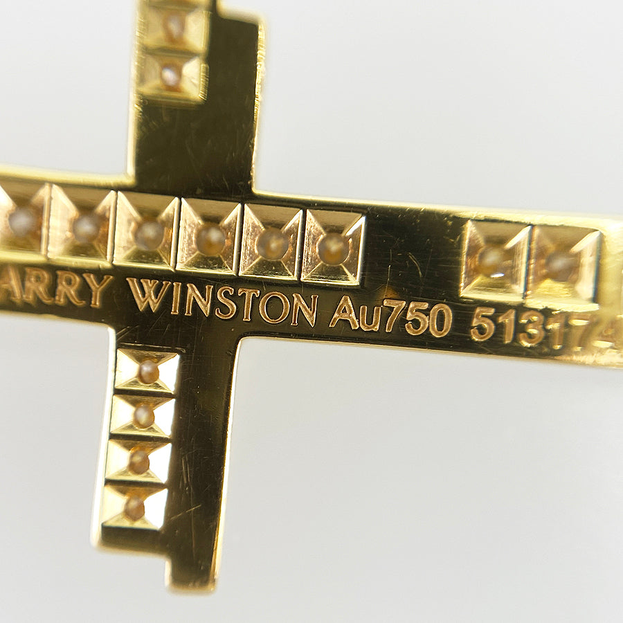 HARRY WINSTON Traffic cross Necklace