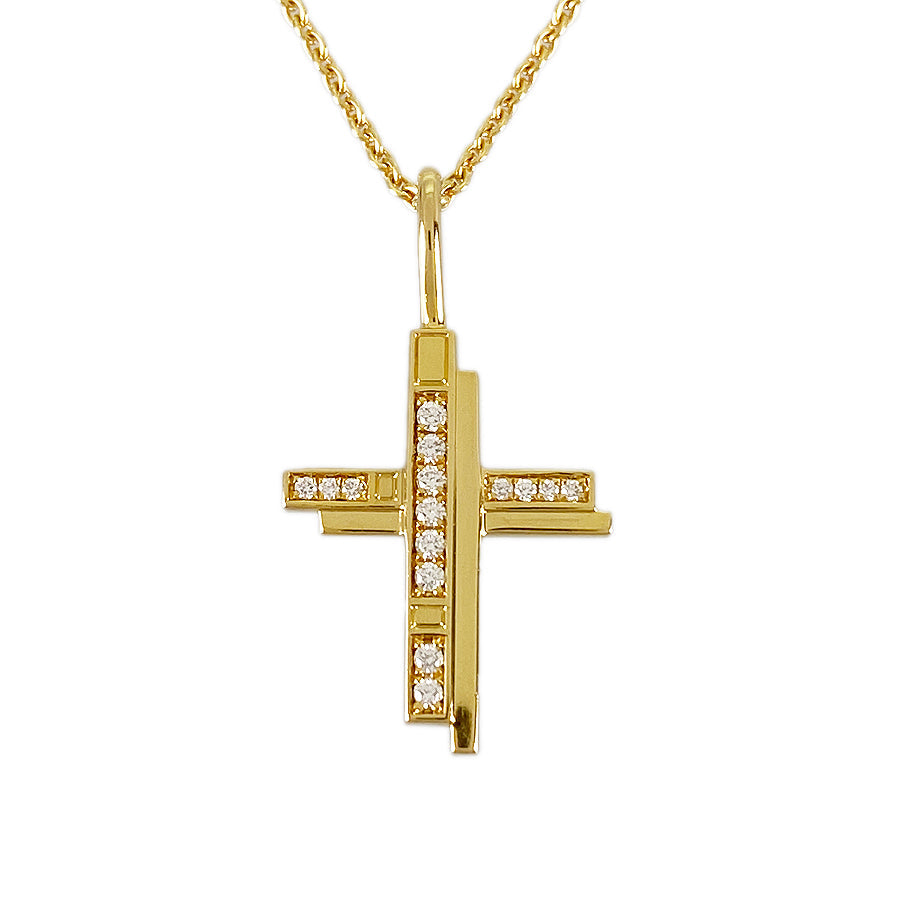 HARRY WINSTON Traffic cross Necklace