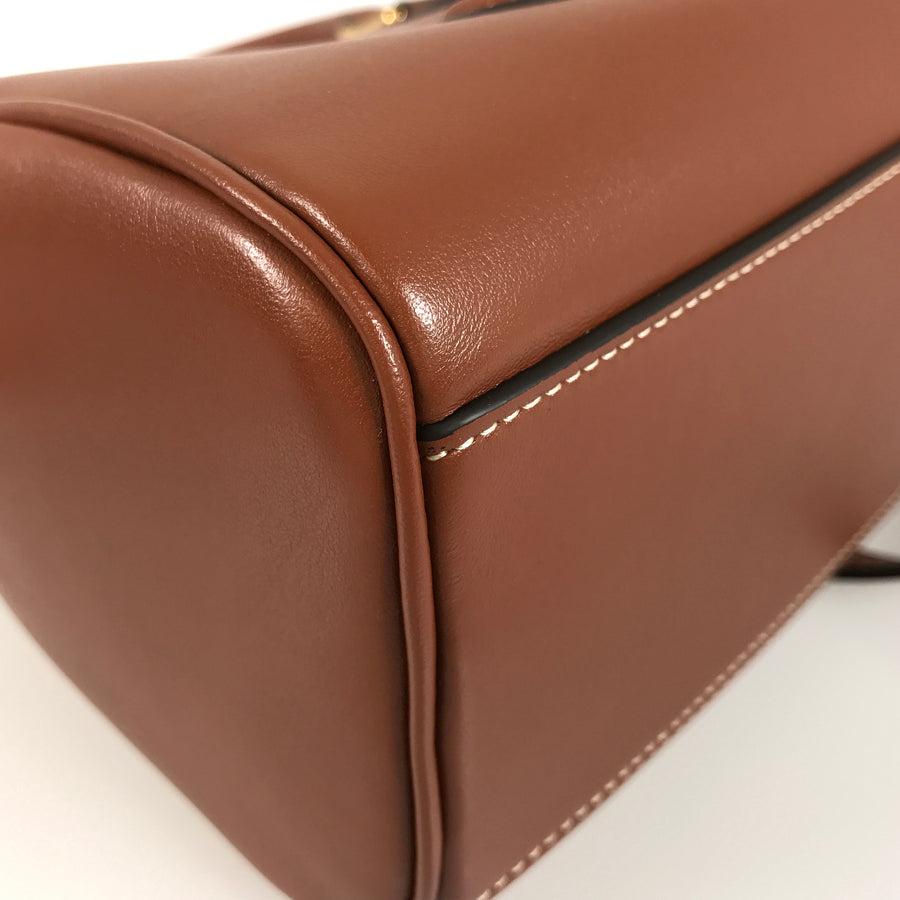 CELINE Triomphe Cuir Small Boston Bag Hand bag