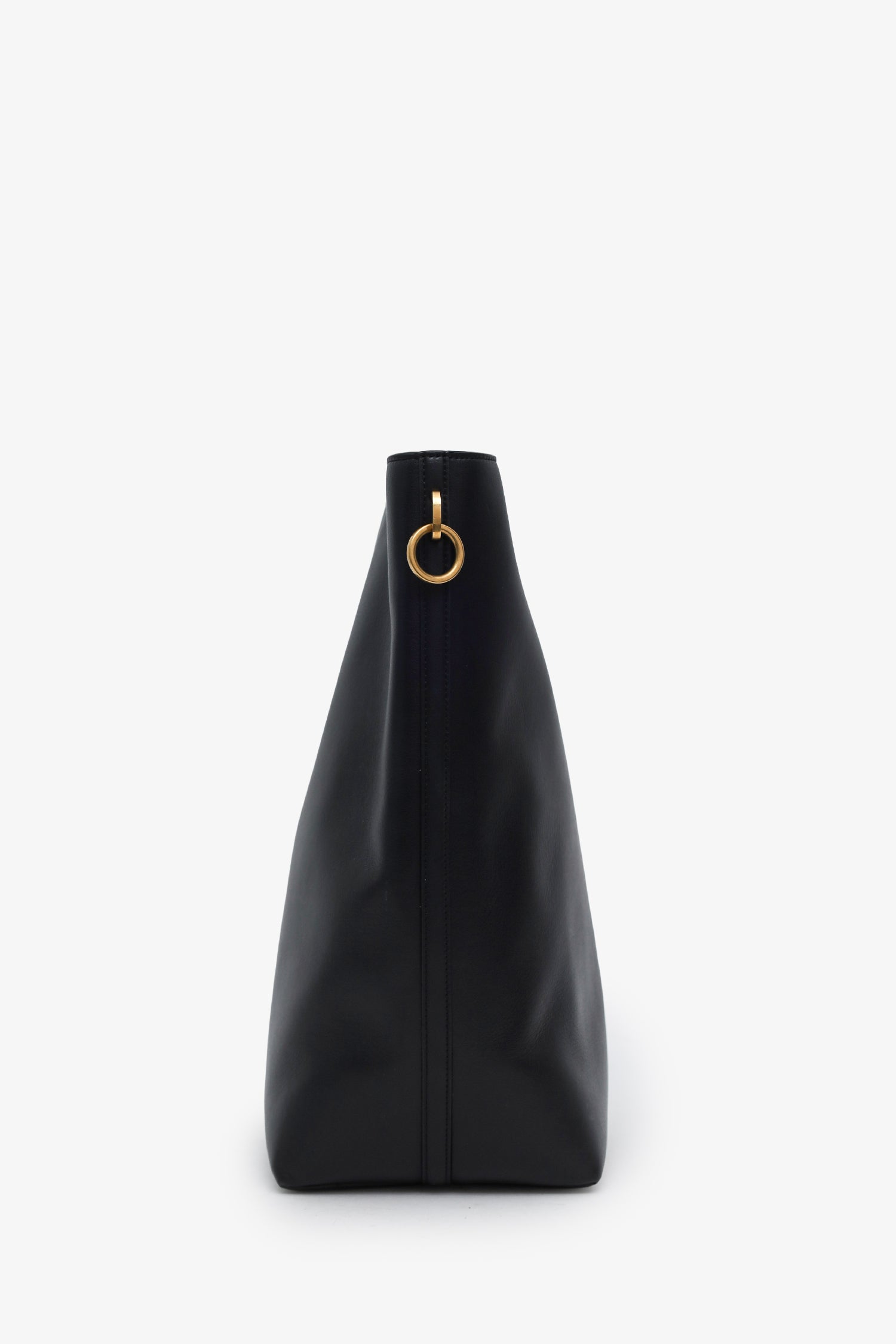 Saint Laurent Black Calfskin Le 37 YSL Large Bucket Bag