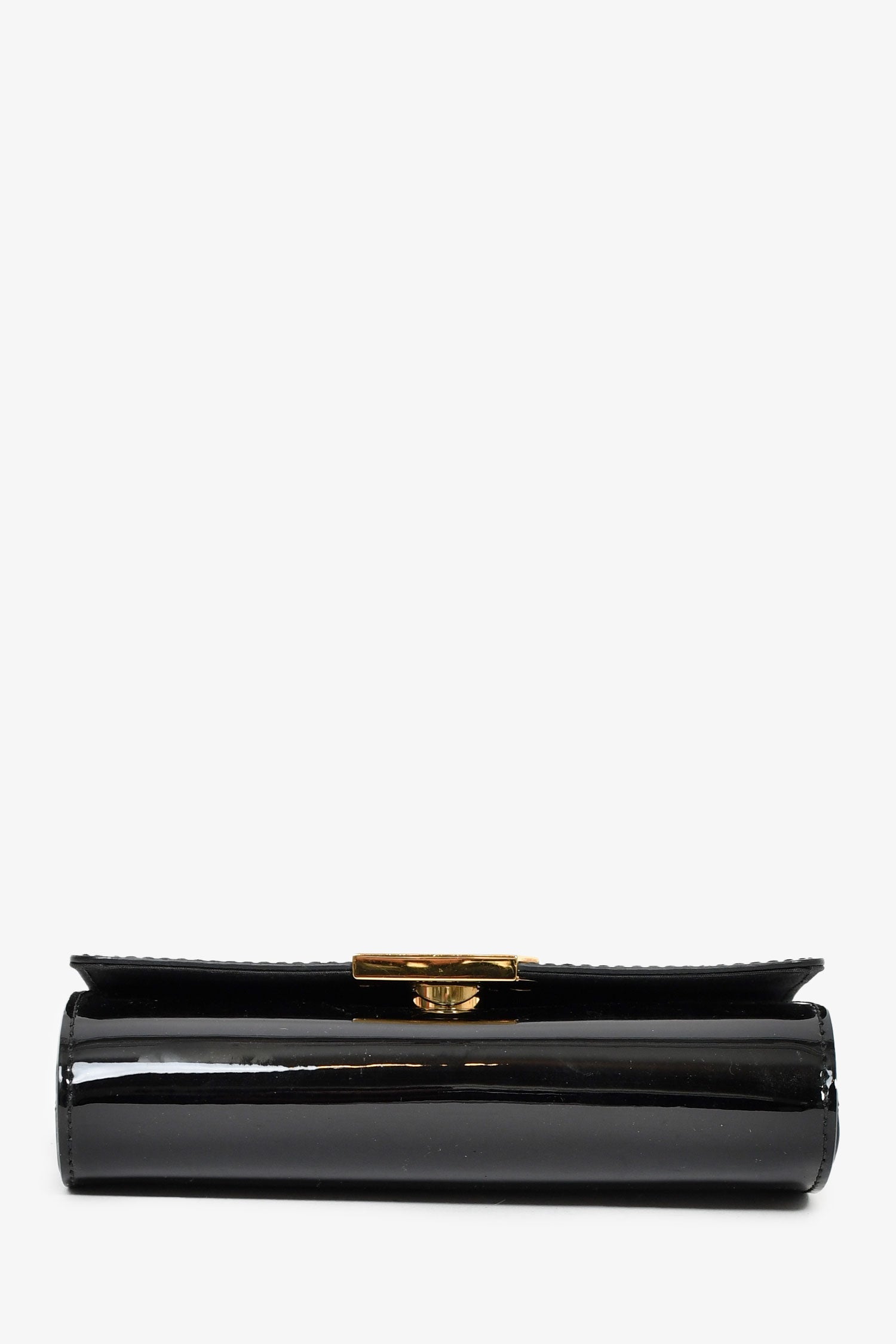 Louis Vuitton Black Patent Leather Louise PM Chain Crossbody Bag