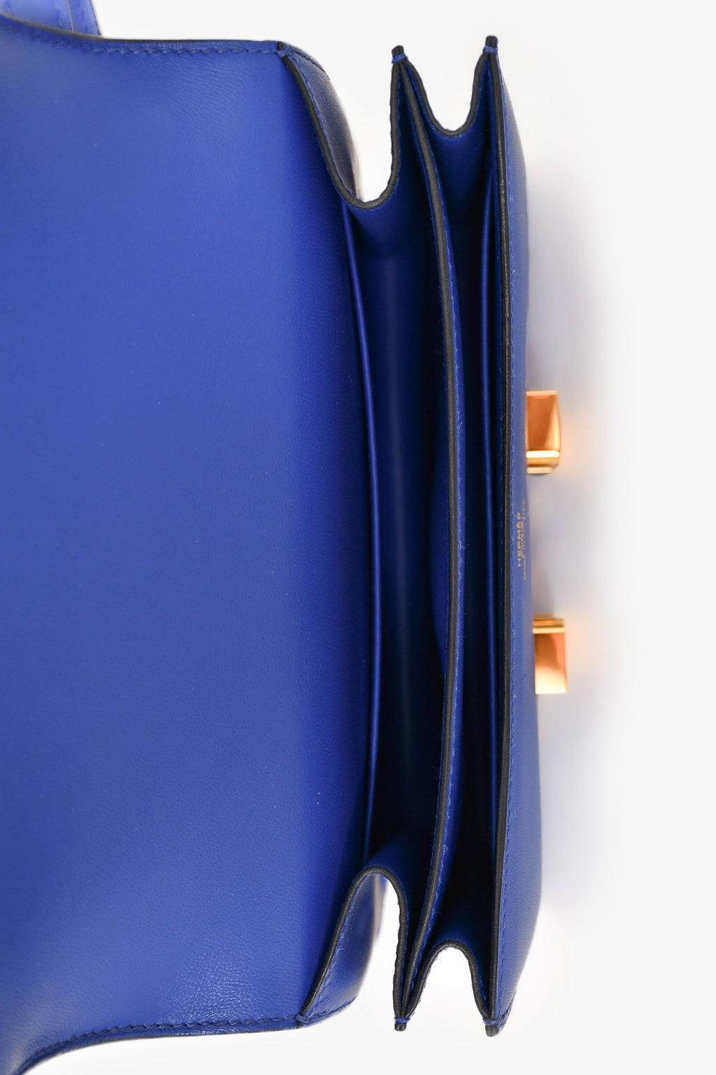 Hermès 2020 Electric Blue Swift Leather Constance 18 GHW