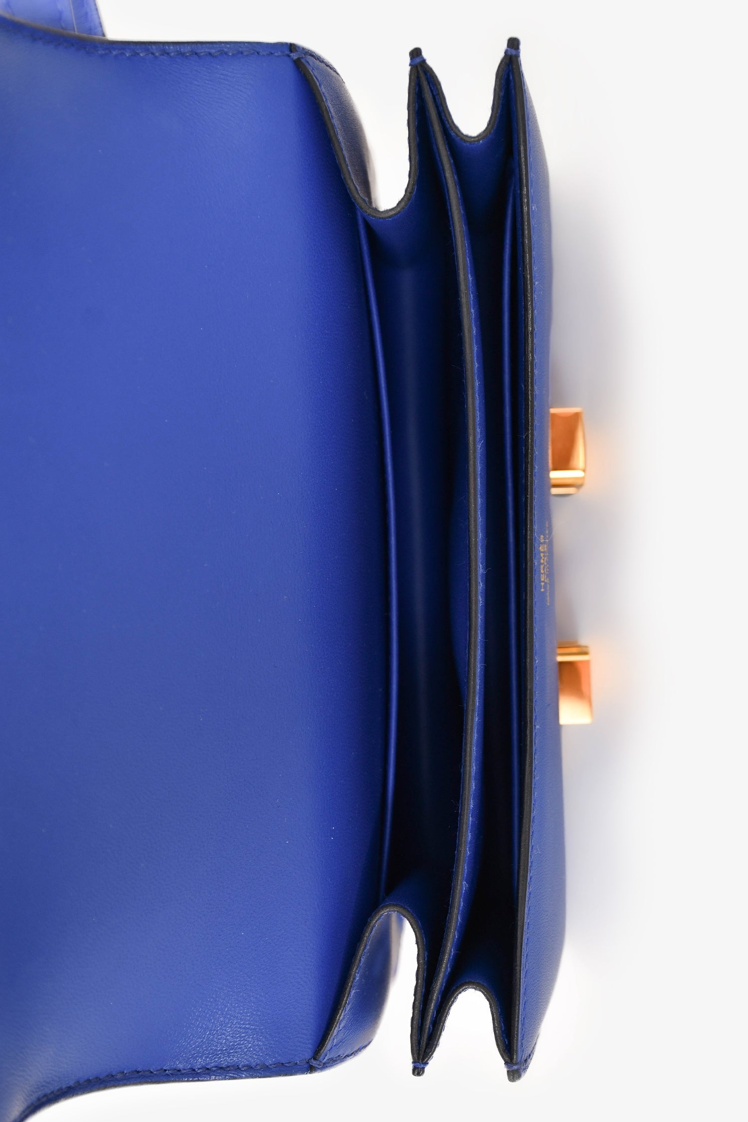 Hermès 2020 Electric Blue Swift Leather Constance 18 GHW