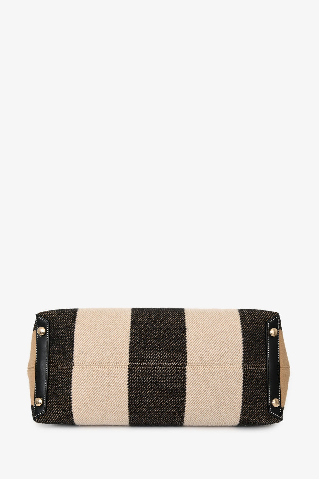 Burberry Black/Multicolour Novacheck Leather Wool Society Tote with Strap