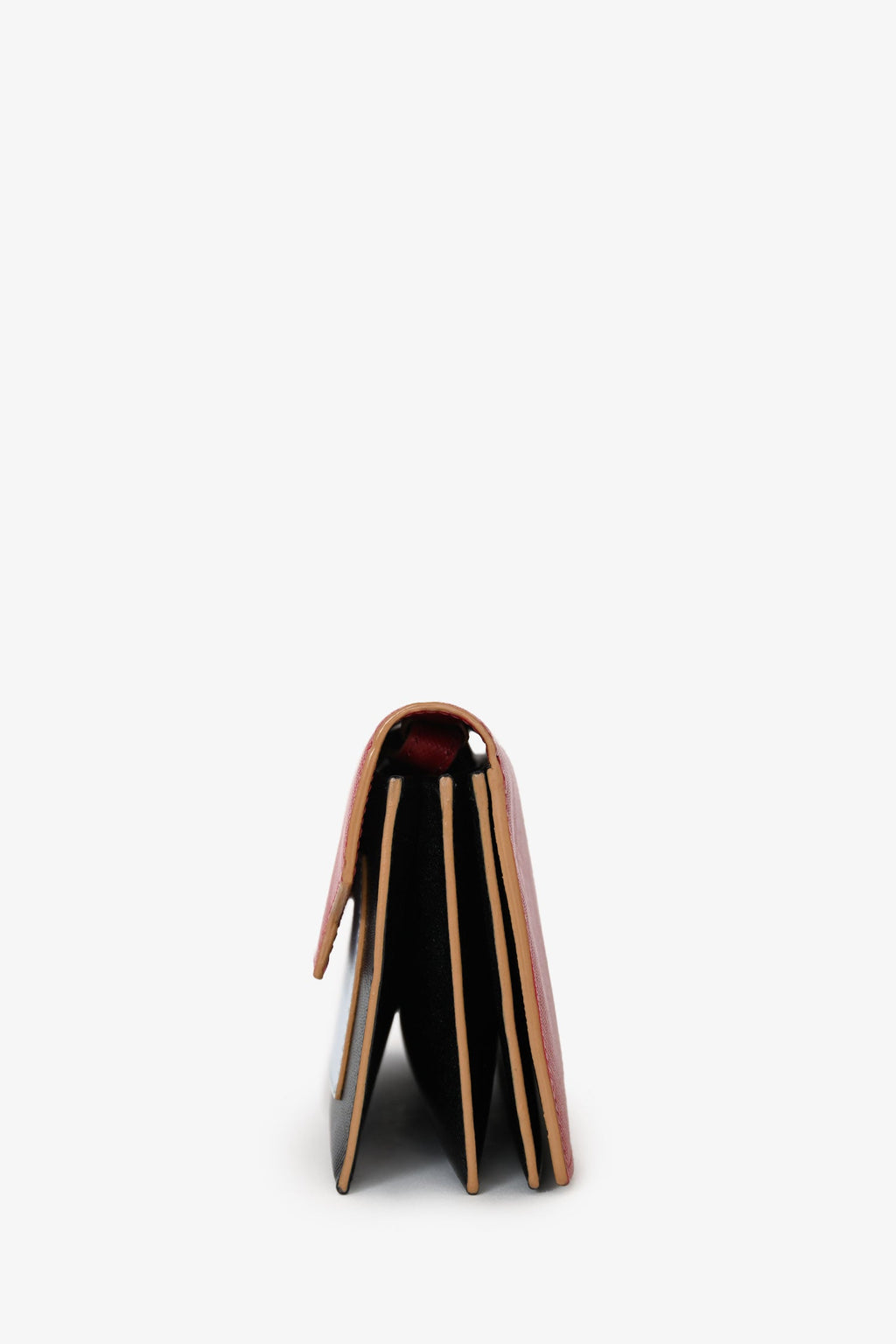 Marni Navy/Blue/Red Saffiano Leather Layered Crossbody