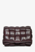 Bottega Veneta Burgundy Leather Intrecciato Padded Cassette Crossbody