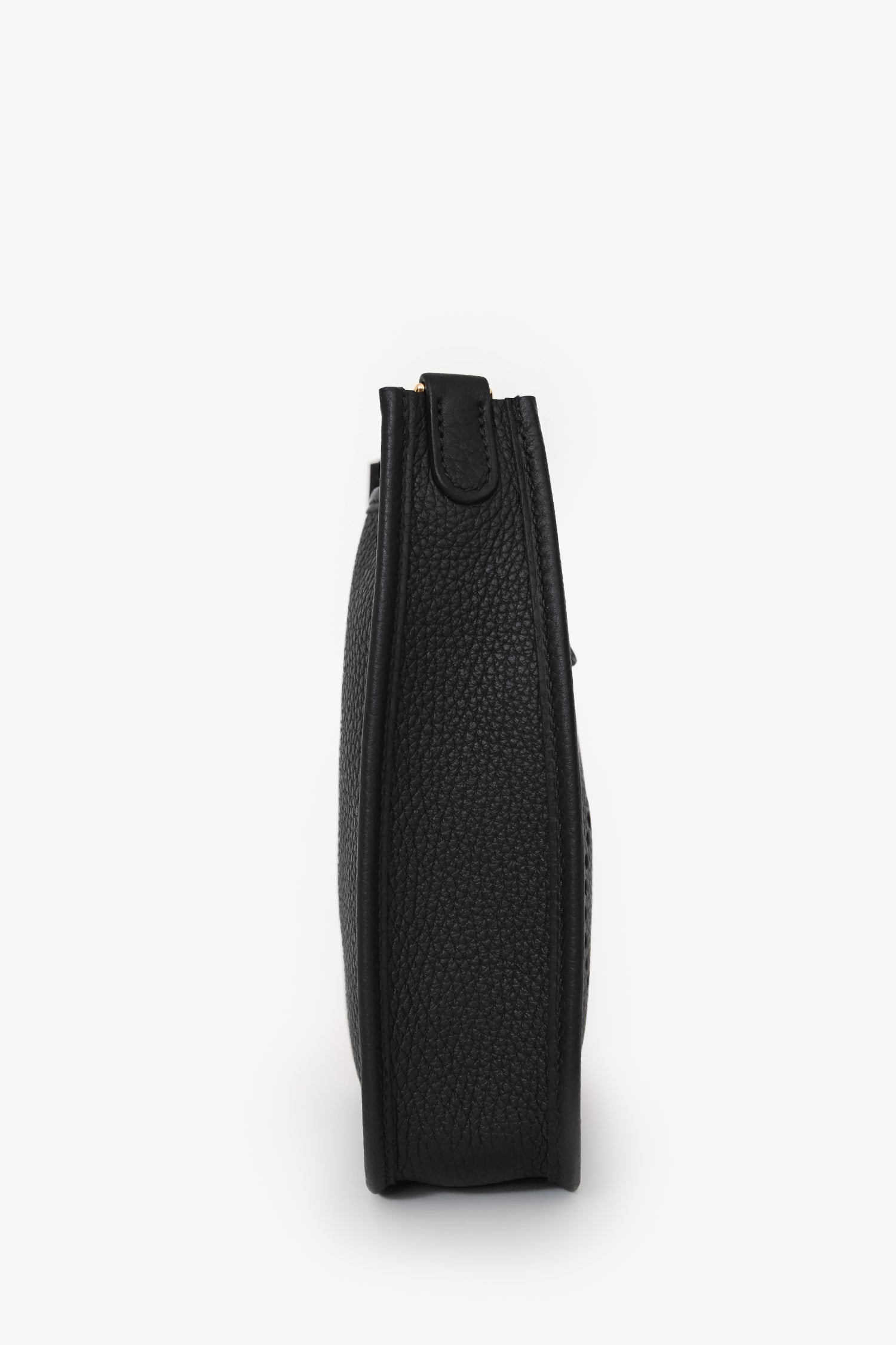 Hermès Black Clemence Leather Evelyne TPM Crossbody GHW