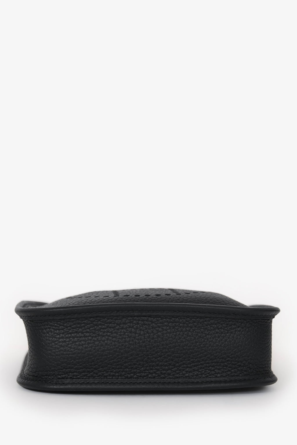 Hermès Black Clemence Leather Evelyne TPM Crossbody GHW