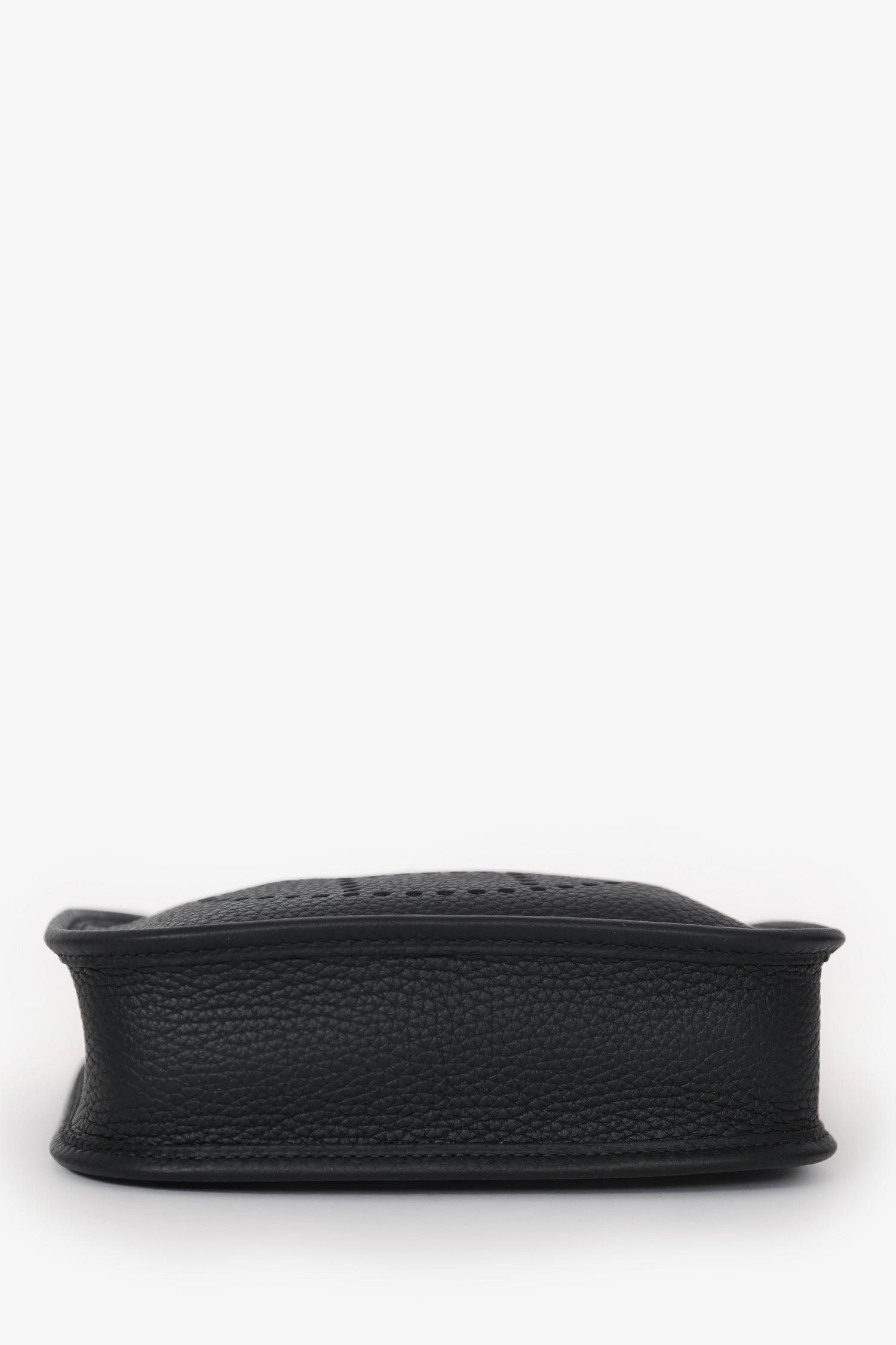 Hermès Black Clemence Leather Evelyne TPM Crossbody GHW