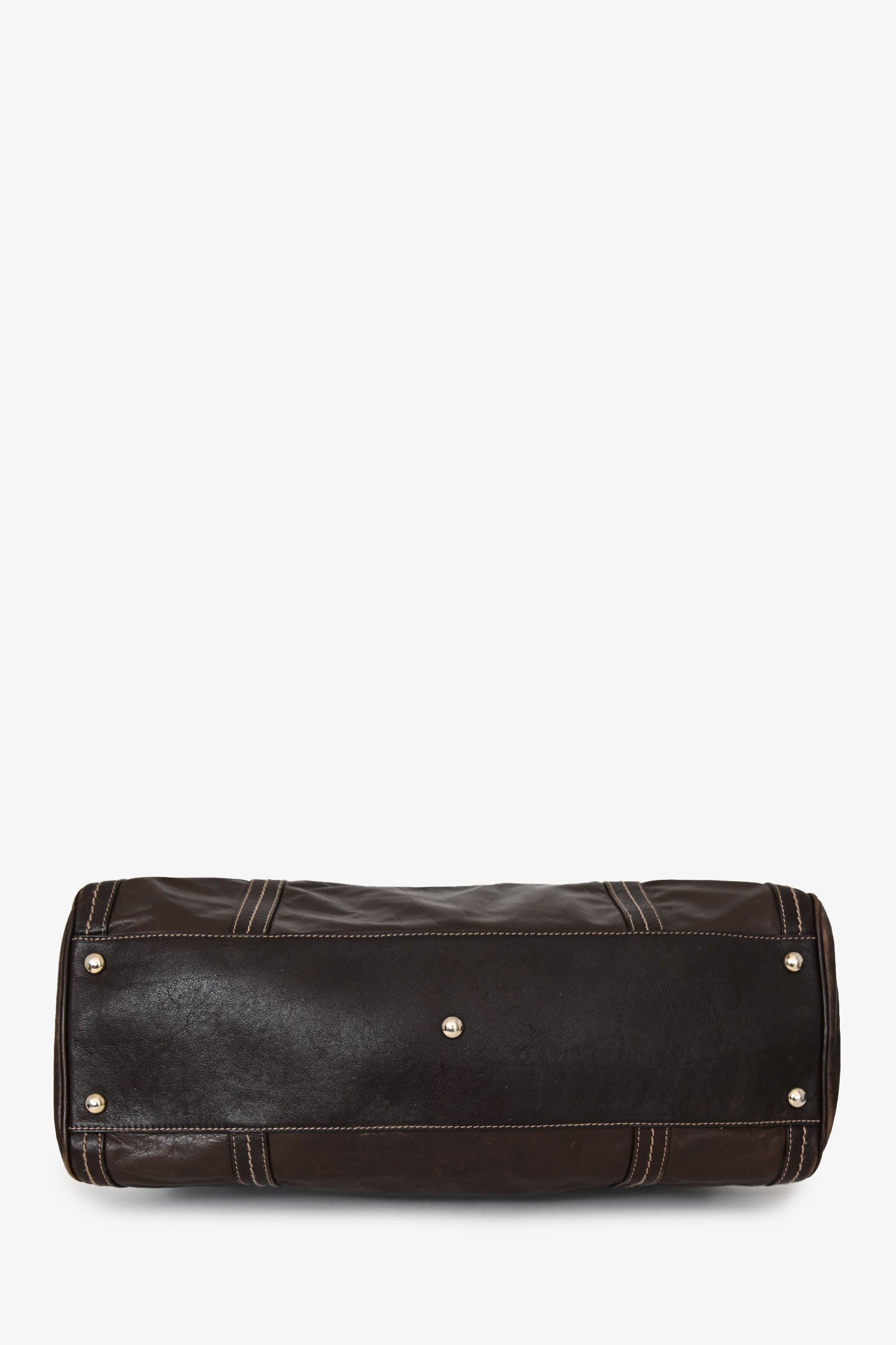 Gucci Brown Leather 'Duchessa' Medium Boston Bag