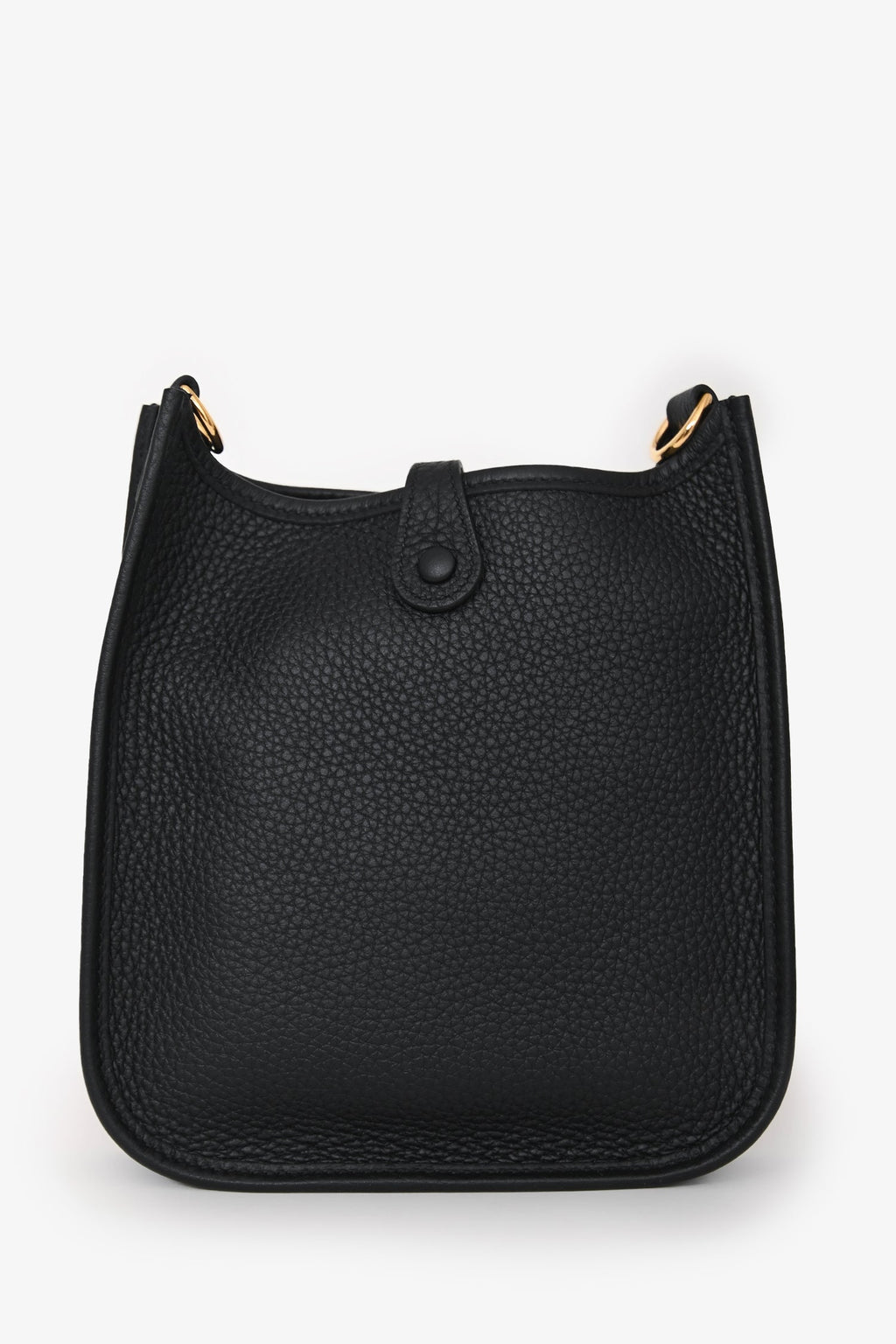 Hermès Black Clemence Leather Evelyne TPM Crossbody GHW