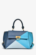 Salvatore Ferragamo 2016 Blue Sofia Leather Shoulder Bag