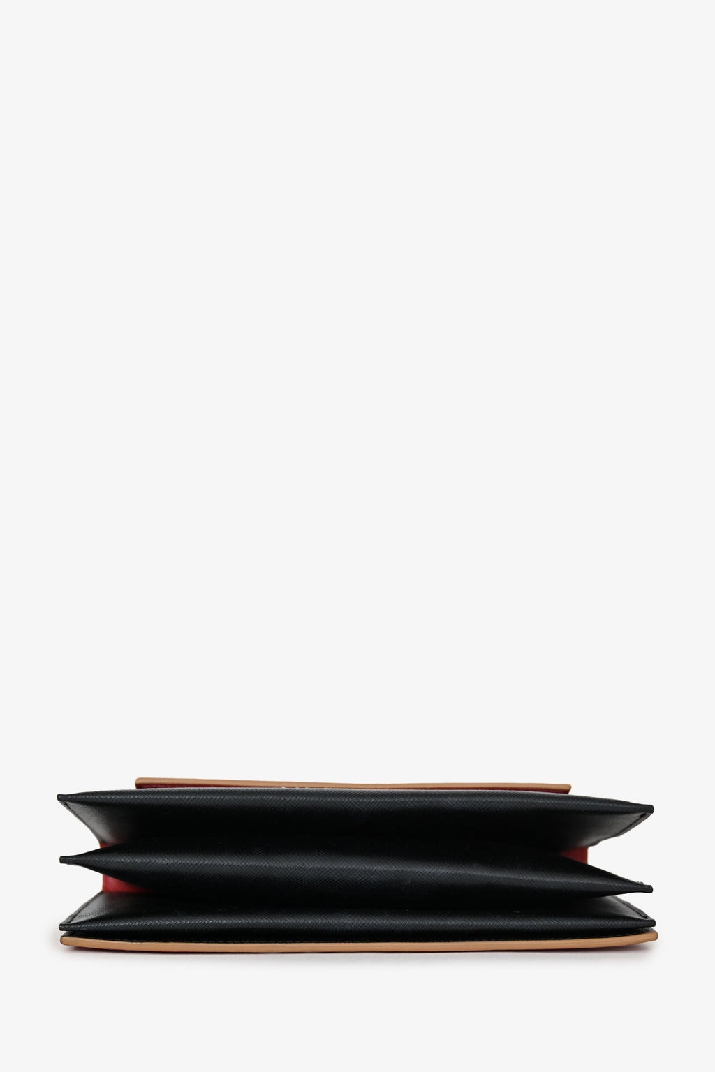 Marni Navy/Blue/Red Saffiano Leather Layered Crossbody