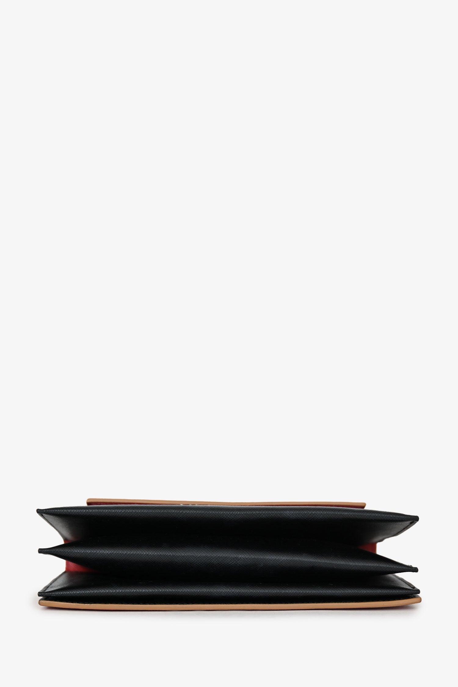 Marni Navy/Blue/Red Saffiano Leather Layered Crossbody