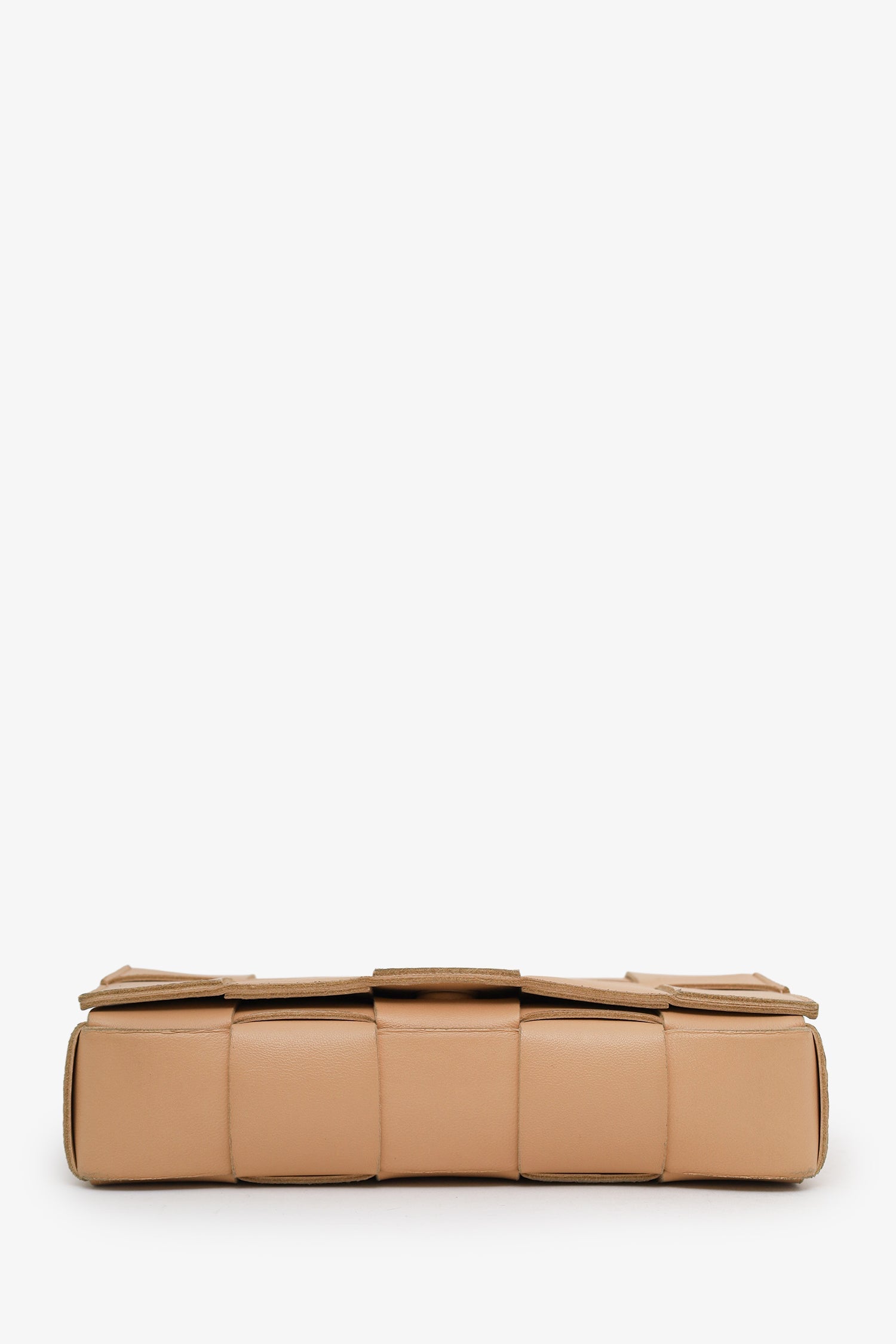 Bottega Veneta Tan Small Intreccio Cassette Crossbody Bag