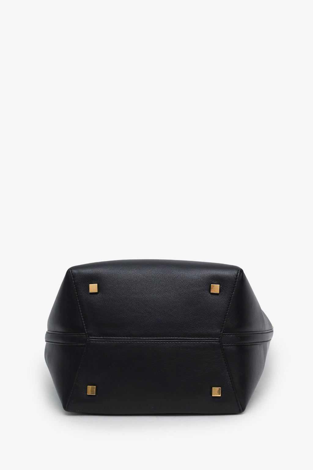 Saint Laurent Black Calfskin Le 37 YSL Large Bucket Bag