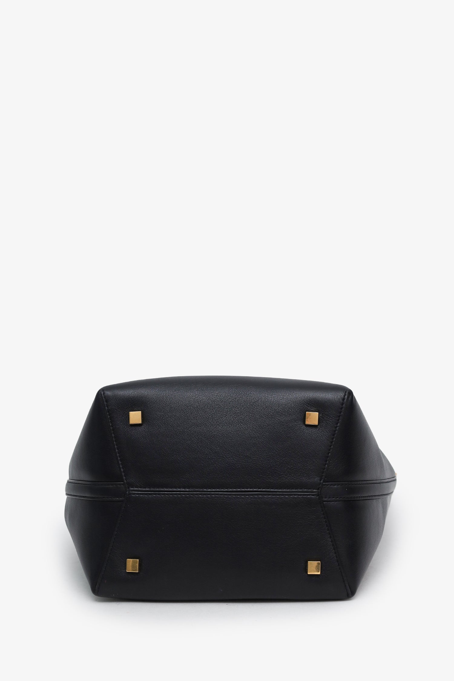 Saint Laurent Black Calfskin Le 37 YSL Large Bucket Bag