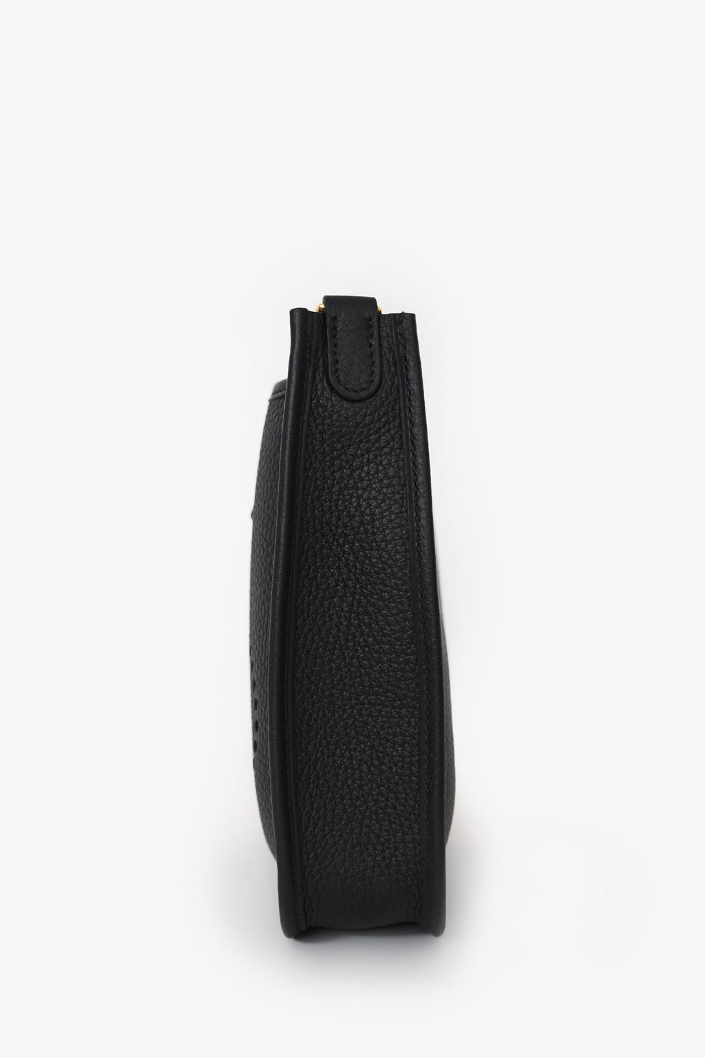 Hermès Black Clemence Leather Evelyne TPM Crossbody GHW