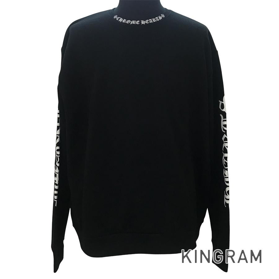 CHROME HEARTS Neck logo print size M Men's Sweatshirt