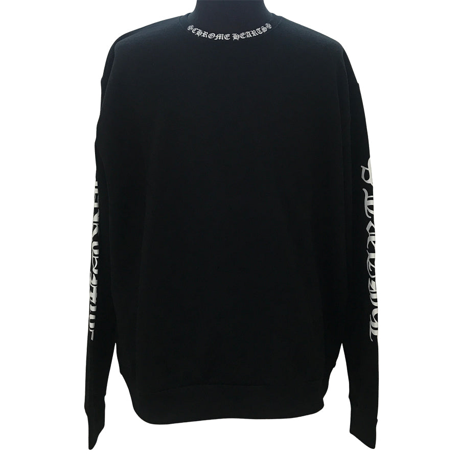 CHROME HEARTS Neck logo print size M Men's Sweatshirt