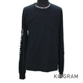 CHROME HEARTS Neck logo print long T-shirt #M Men's T-shirt