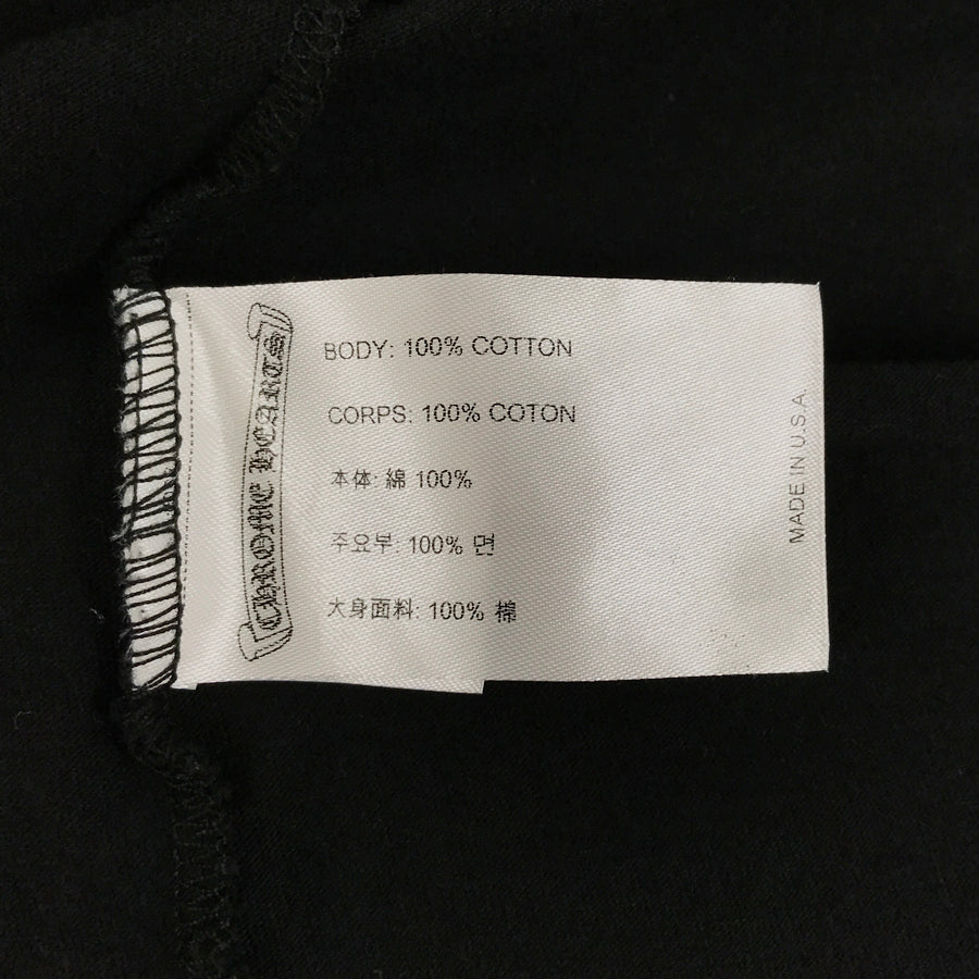 CHROME HEARTS Neck logo print long T-shirt #M Men's T-shirt
