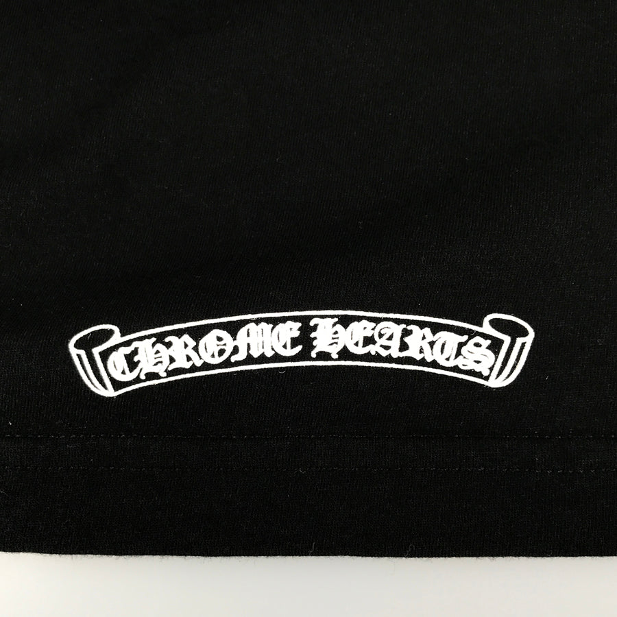 CHROME HEARTS Neck logo print long T-shirt #M Men's T-shirt