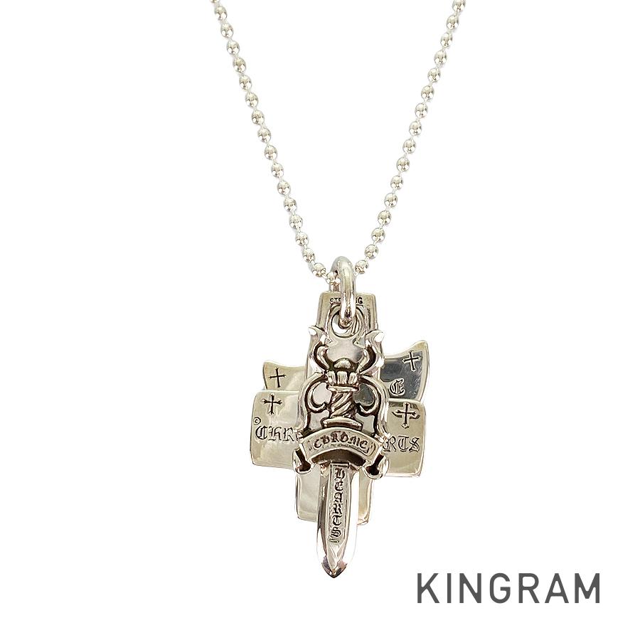 CHROME HEARTS Three Trinkets Pendant Necklace