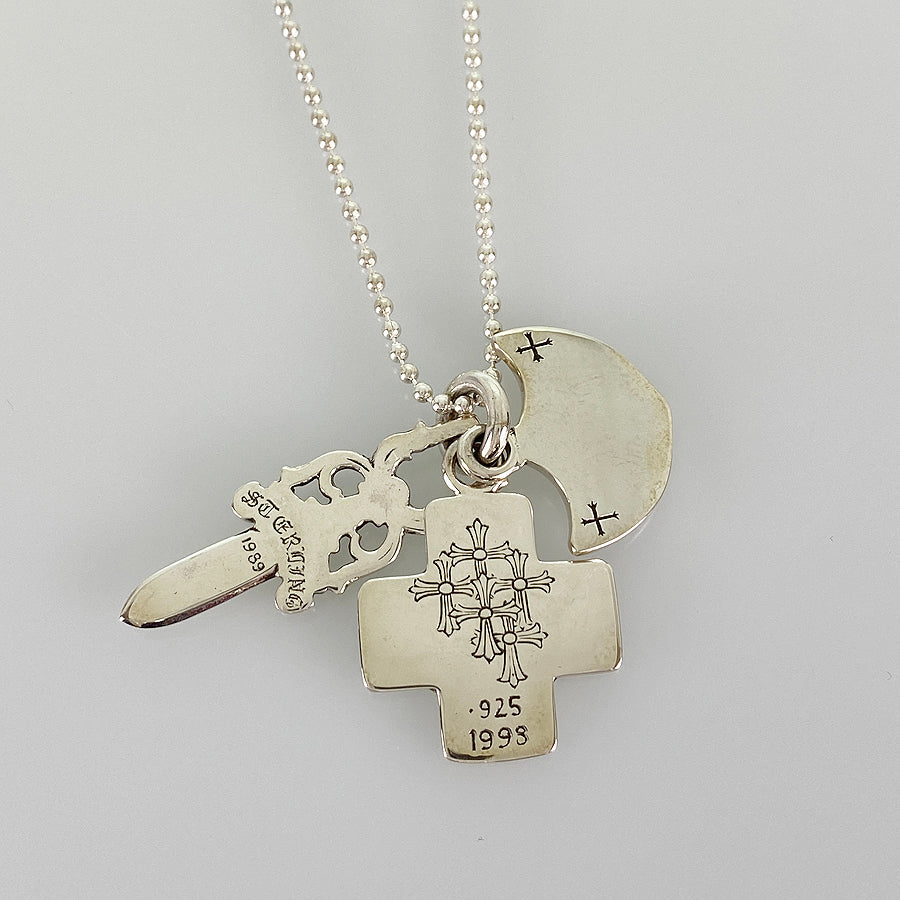 CHROME HEARTS Three Trinkets Pendant Necklace