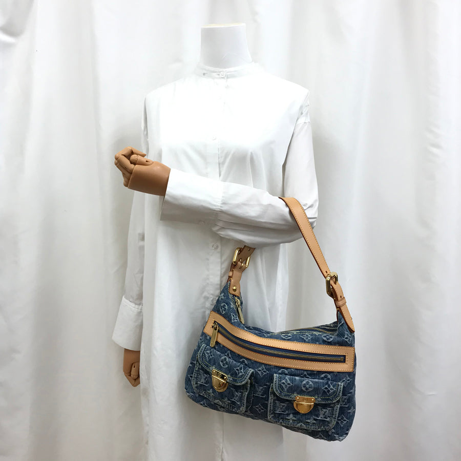 LOUIS VUITTON Monogram Denim Baggy PM M95049 Shoulder bag