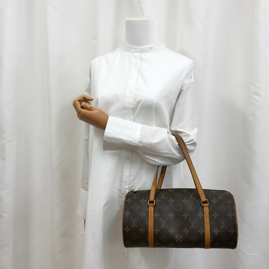 LOUIS VUITTON Monogram Papillon 30 M51385 Hand bag