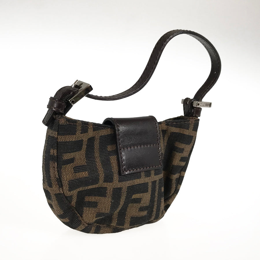 FENDI Zucca Mini Croissants Hand bag