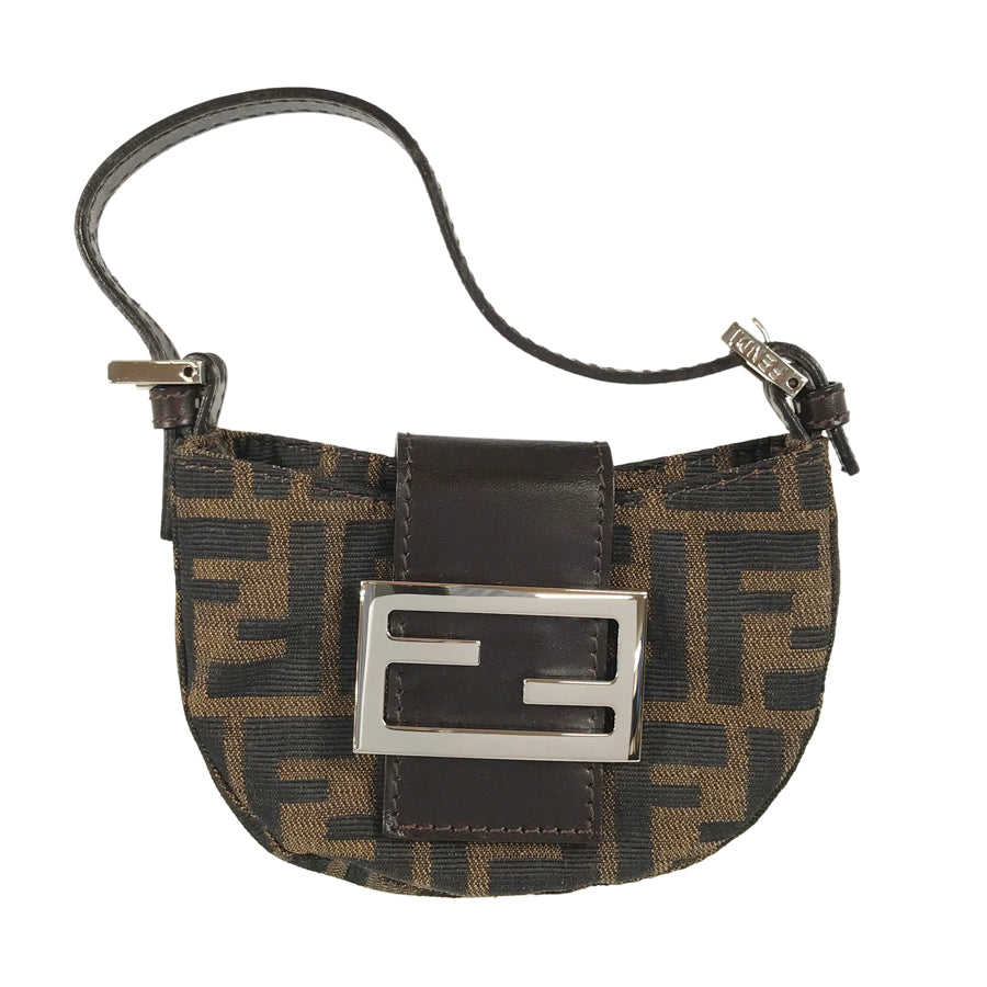 FENDI Zucca Mini Croissants Hand bag