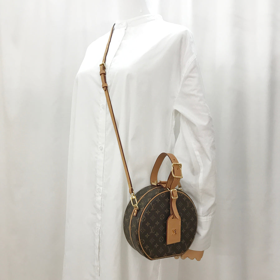 LOUIS VUITTON Monogram Petite Boite Chapeau M43514 Hand bag