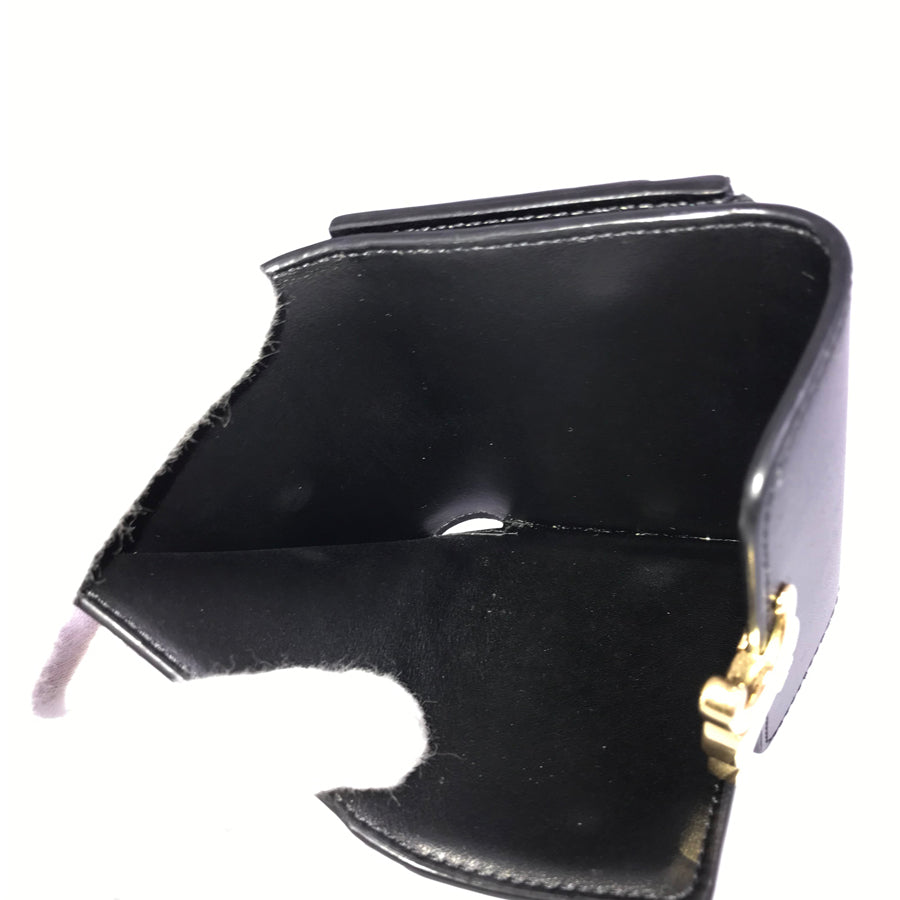 CELINE Small Wallet Triomphe Shiny Calf Tri-fold wallet